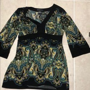 INC petite empire waist top